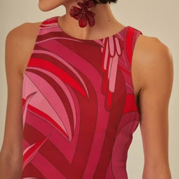 Farm Rio Mesh Floral Dress - Picture 2 of 5